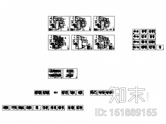 某高级私人单层别墅室内装修图（含实景）cad施工图下载【ID:161889165】