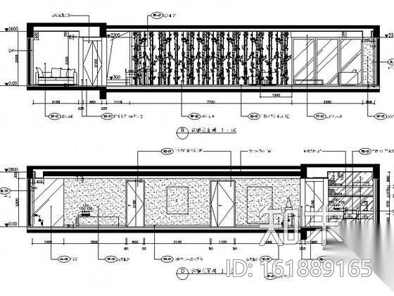 某高级私人单层别墅室内装修图（含实景）cad施工图下载【ID:161889165】