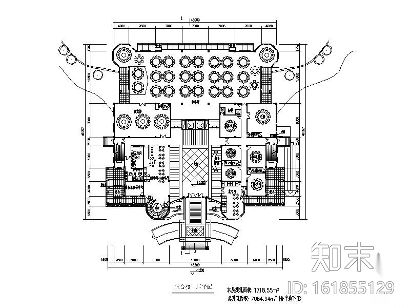 四层某欧式风格会所局部装修图cad施工图下载【ID:161855129】