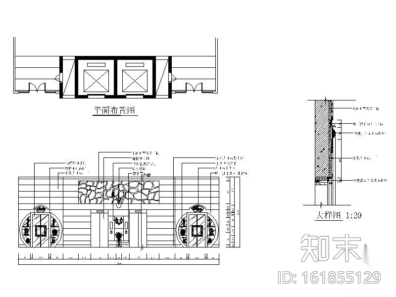 四层某欧式风格会所局部装修图cad施工图下载【ID:161855129】