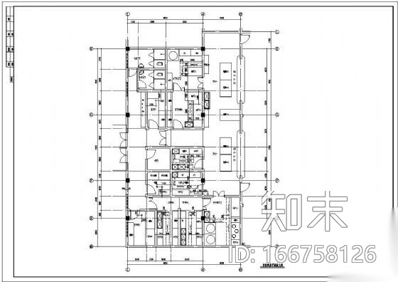 某食堂厨房大样图cad施工图下载【ID:166758126】