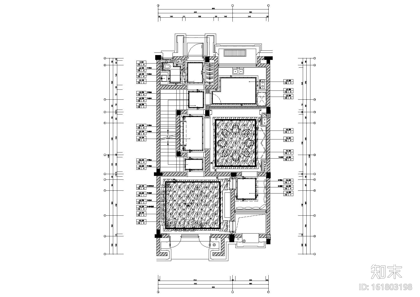 [济南]绿城别墅会所样板间施工图施工图下载【ID:161803198】