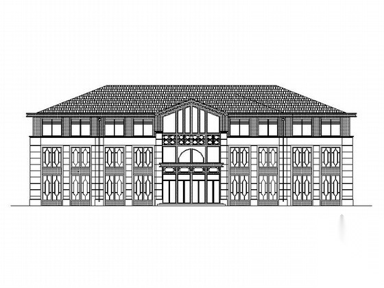 [宁夏]三层欧式风格葡萄酒庄建筑施工图施工图下载【ID:160726165】