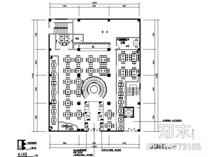 [重庆]某毛肚火锅室内装修图施工图下载【ID:161773105】