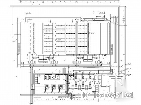 V型滤池工艺图纸施工图下载【ID:164885184】