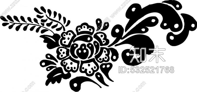 凹凸黑白-黑白古典贴图下载【ID:532521768】