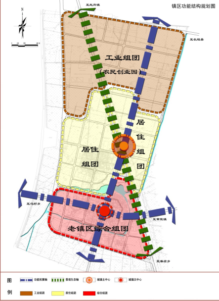 [河南]封丘县留光镇总体规划方案文本cad施工图下载【ID:166719184】