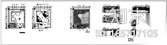 KTV包房装修图两套cad施工图下载【ID:165717105】