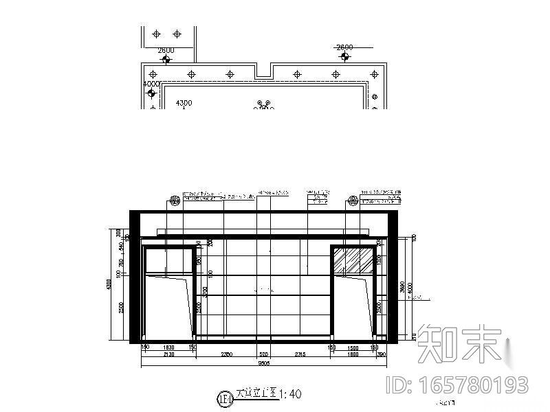 某房地产大堂立面cad施工图下载【ID:165780193】