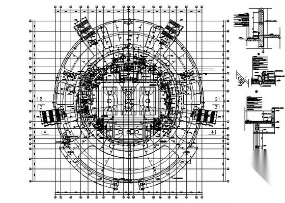 [江苏省]某篮球馆建筑方案图cad施工图下载【ID:151678126】