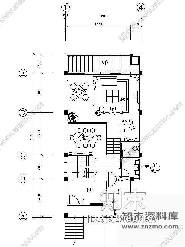 施工图江苏五星级酒店联排客房装修图cad施工图下载【ID:532060630】