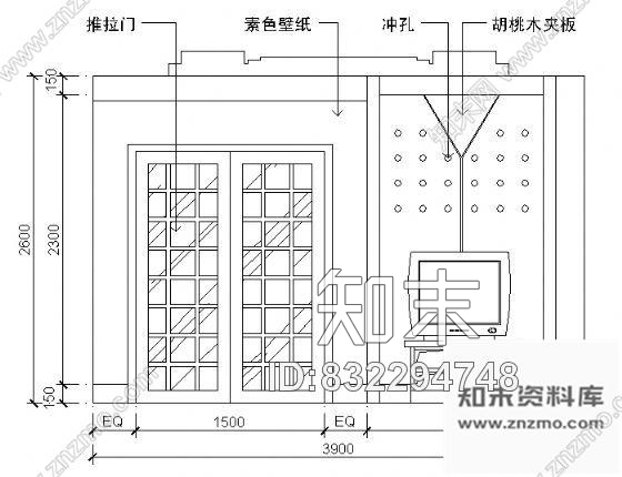 图块/节点餐厅包间立面cad施工图下载【ID:832294748】