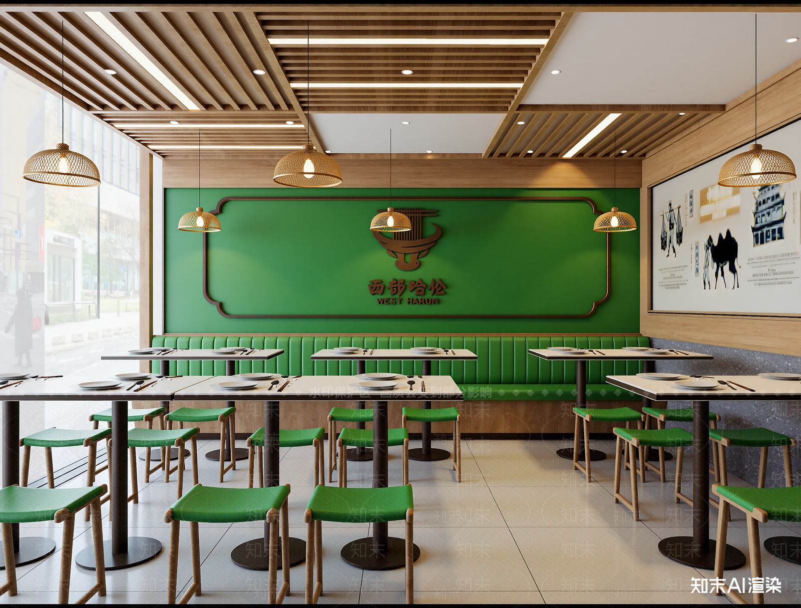新中式快餐店3D模型下载【ID:1214164264】