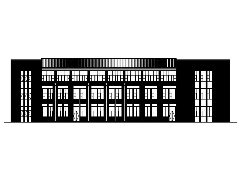 [宁夏]经典学院风格中学教学楼建筑施工图施工图下载【ID:151551137】