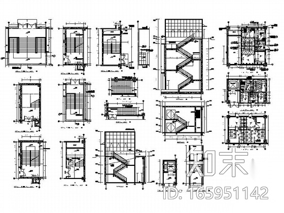 [大连]框架结构一类地下车库建筑施工图（含人防）cad施工图下载【ID:165951142】