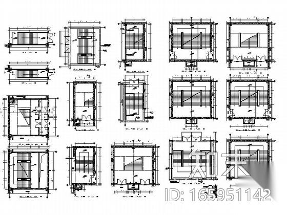 [大连]框架结构一类地下车库建筑施工图（含人防）cad施工图下载【ID:165951142】