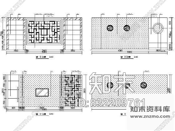 图块/节点某混搭商务包房立面图施工图下载【ID:832209761】