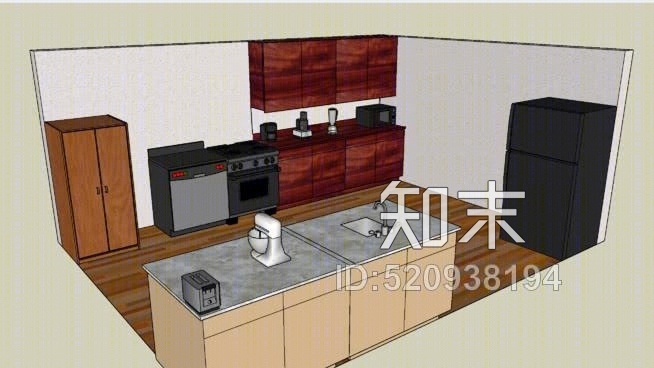 厨房用具SU模型下载【ID:520938194】