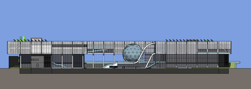 [浙江]绍兴科技馆新馆建筑方案设计文本（CAD+SU+文本）cad施工图下载【ID:160732135】