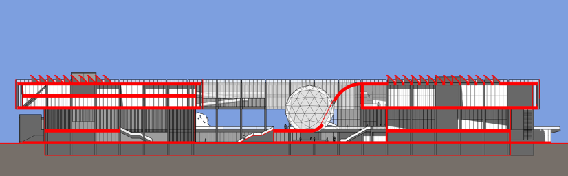 [浙江]绍兴科技馆新馆建筑方案设计文本（CAD+SU+文本）cad施工图下载【ID:160732135】