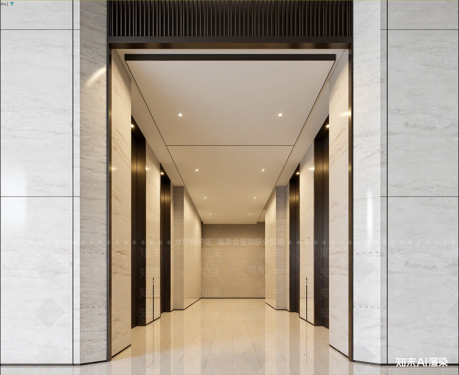 现代走廊3D模型下载【ID:1214847352】