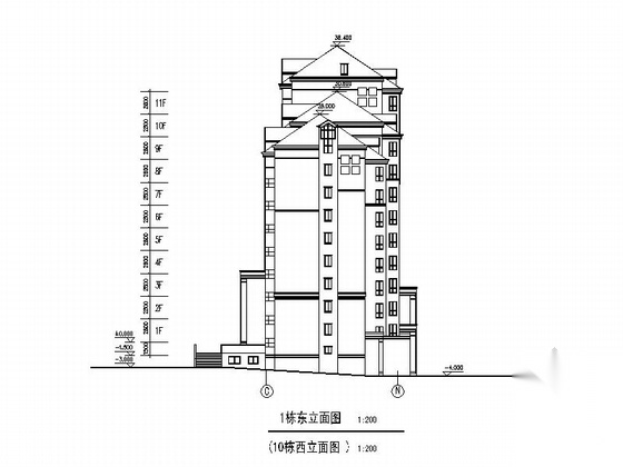 [长春]花园式洋房及小高层住宅小区规划方案图（多种户型...cad施工图下载【ID:165944160】