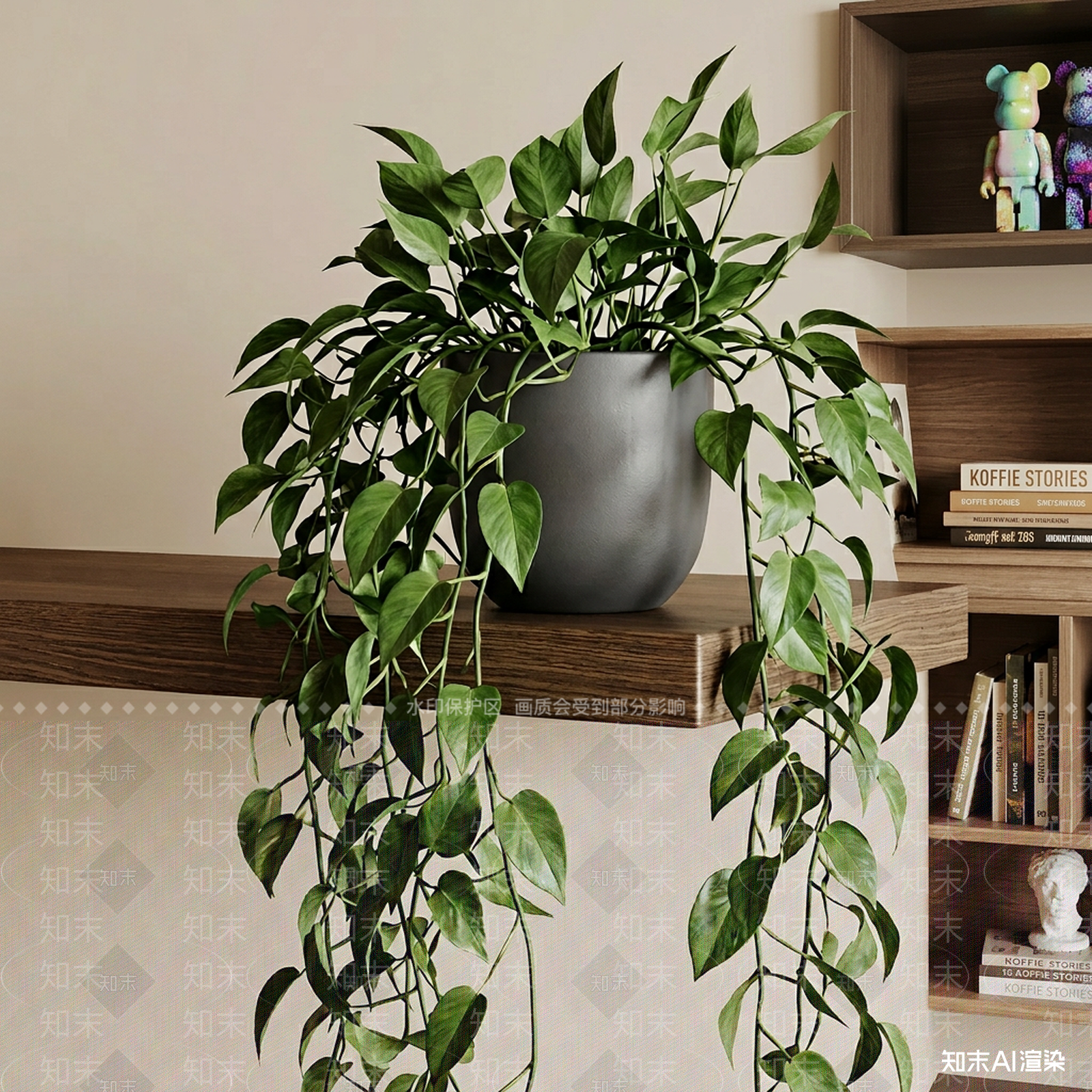 悬挂式绿植藤蔓3D模型下载【ID:1227306904】