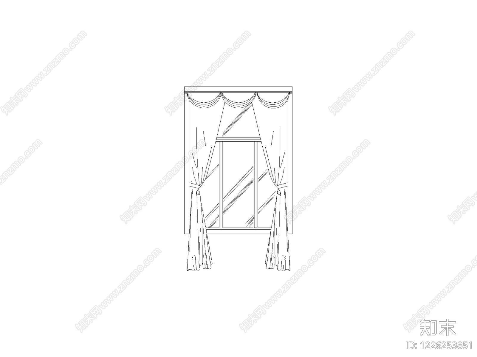窗帘CAD图纸