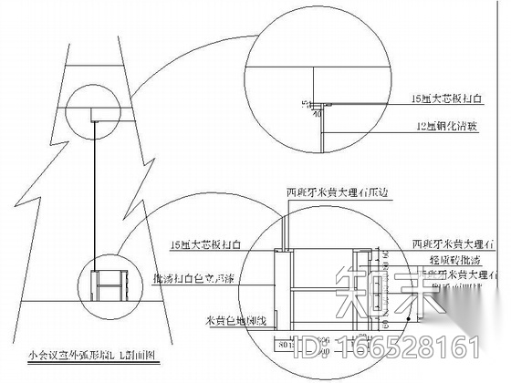 某地产公司装饰施工图（含效果）cad施工图下载【ID:166528161】