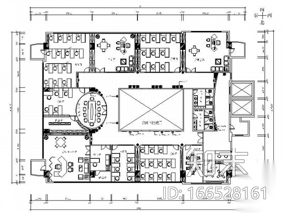 某地产公司装饰施工图（含效果）cad施工图下载【ID:166528161】