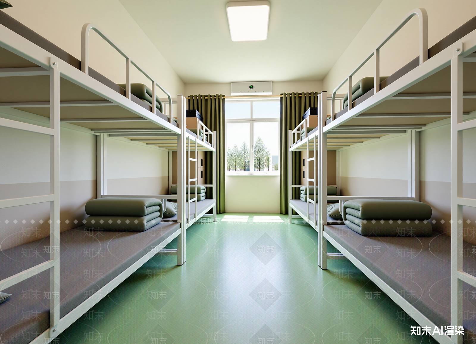 现代宿舍3D模型下载【ID:1214716111】