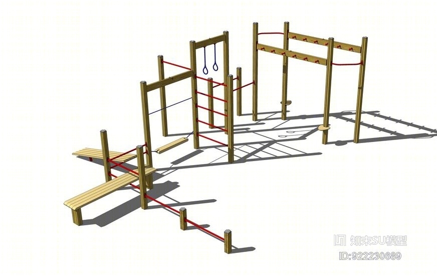 户外健身设施SU模型下载【ID:922230689】