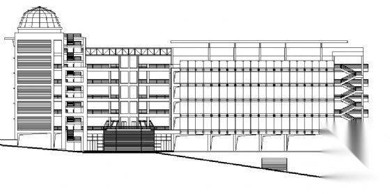 清华中学科技楼建筑施工图cad施工图下载【ID:151575199】