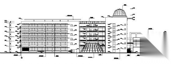 清华中学科技楼建筑施工图cad施工图下载【ID:151575199】