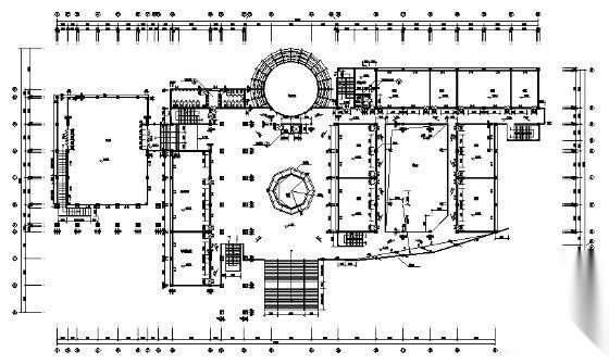 清华中学科技楼建筑施工图cad施工图下载【ID:151575199】