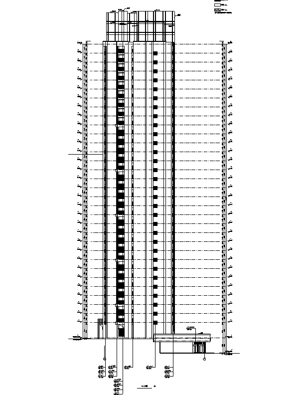 [上海]超高层8栋住宅楼楼及地下室建筑施工图（含全专...施工图下载【ID:149864137】