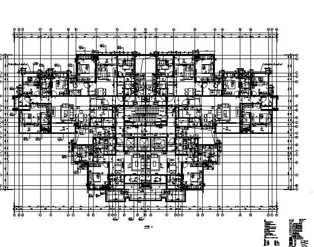 [上海]超高层8栋住宅楼楼及地下室建筑施工图（含全专...施工图下载【ID:149864137】