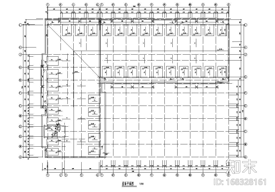 宿舍建筑户型住宅楼设计图施工图下载【ID:168328161】