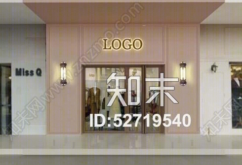 现代服装专卖店3D模型下载【ID:52719540】