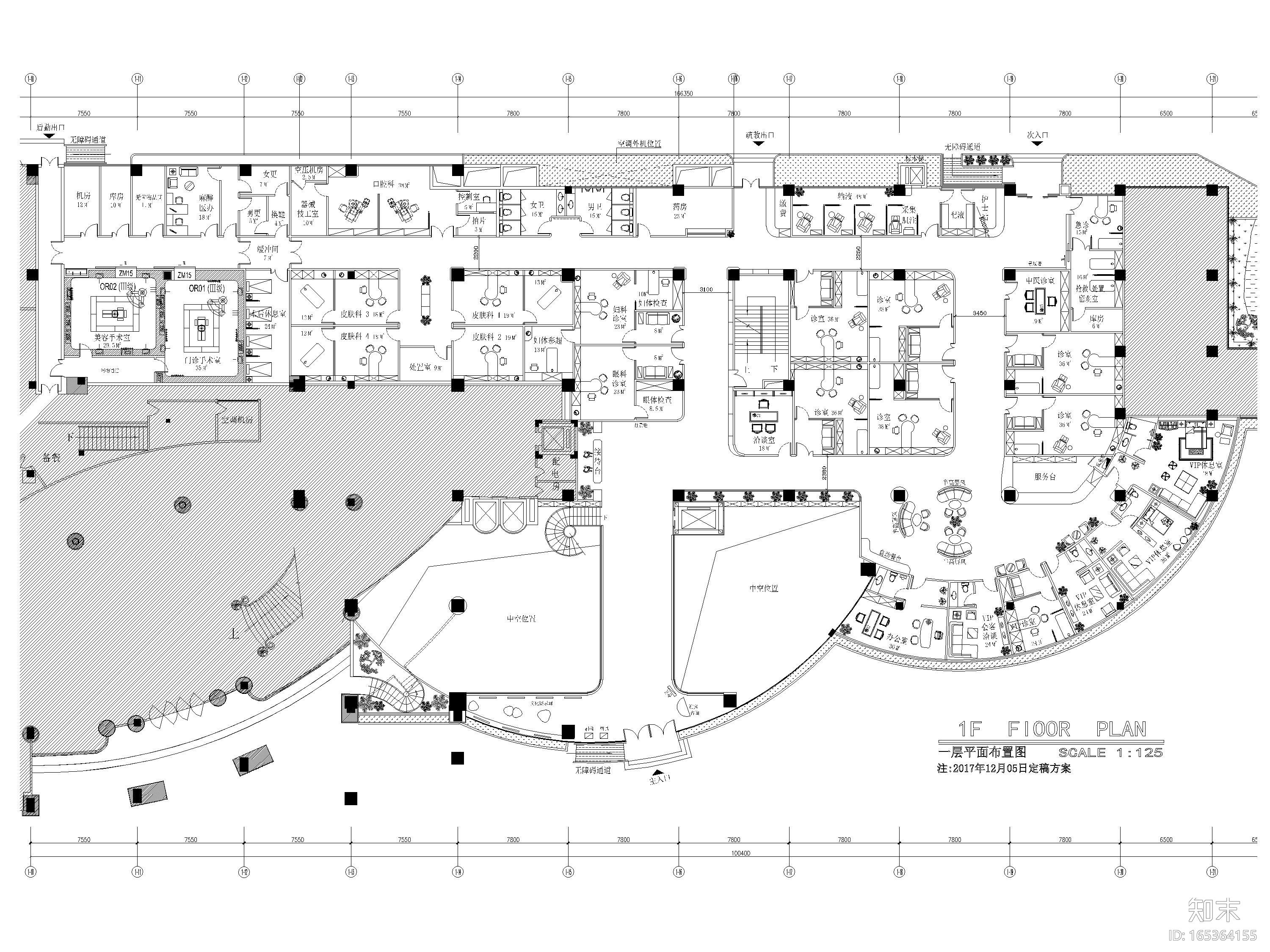 [广州]雅合医疗机构装修工程施工图+实景图cad施工图下载【ID:165364155】