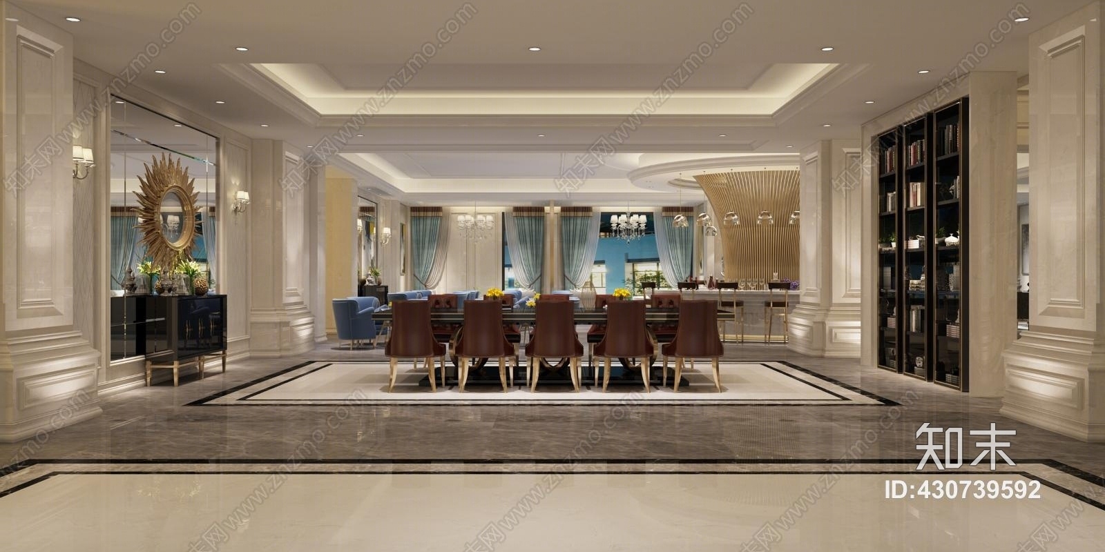 新古典3D模型下载【ID:430739592】