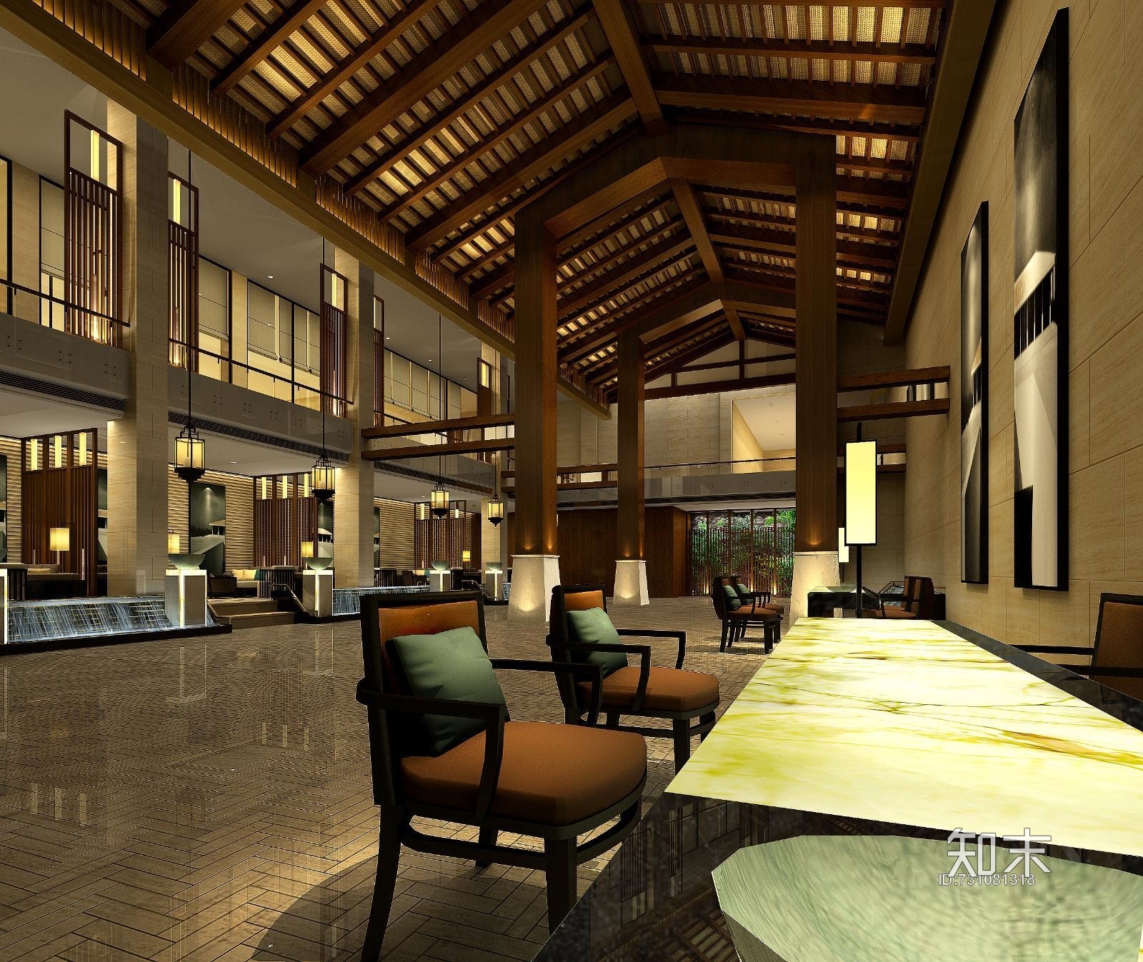 [商业空间]--洗浴会所施工图+效果图+软装家具施工图下载【ID:731081318】