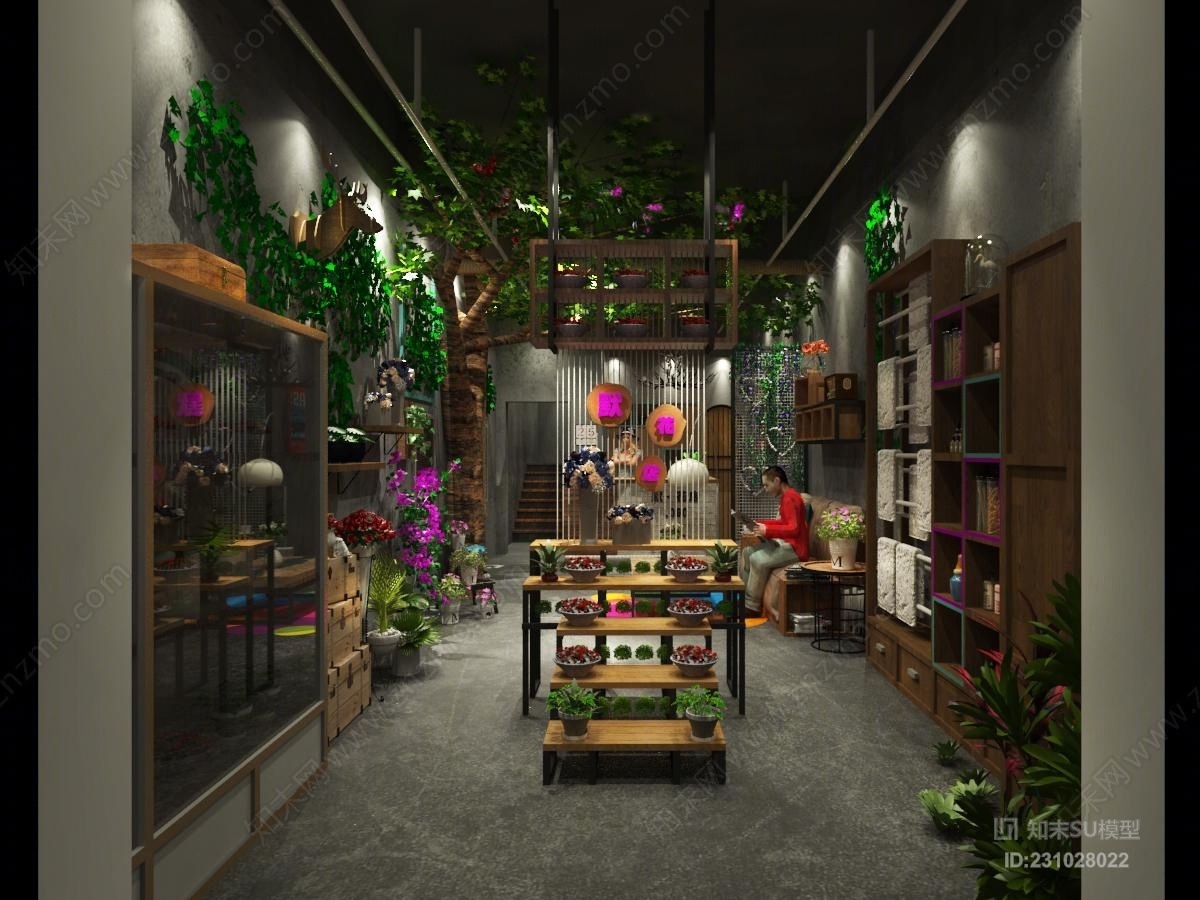 鲜花店SU模型下载【ID:231028022】
