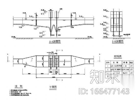 平流式沉砂池详图cad施工图下载【ID:166477143】