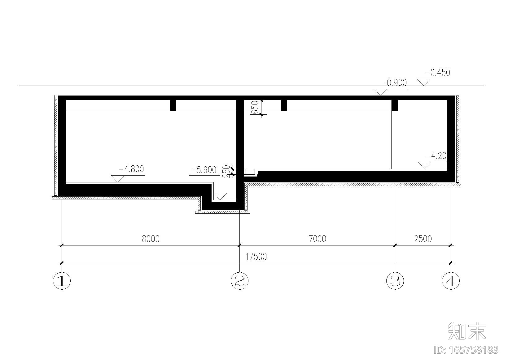 水泵房建筑施工图（CAD）cad施工图下载【ID:165758183】