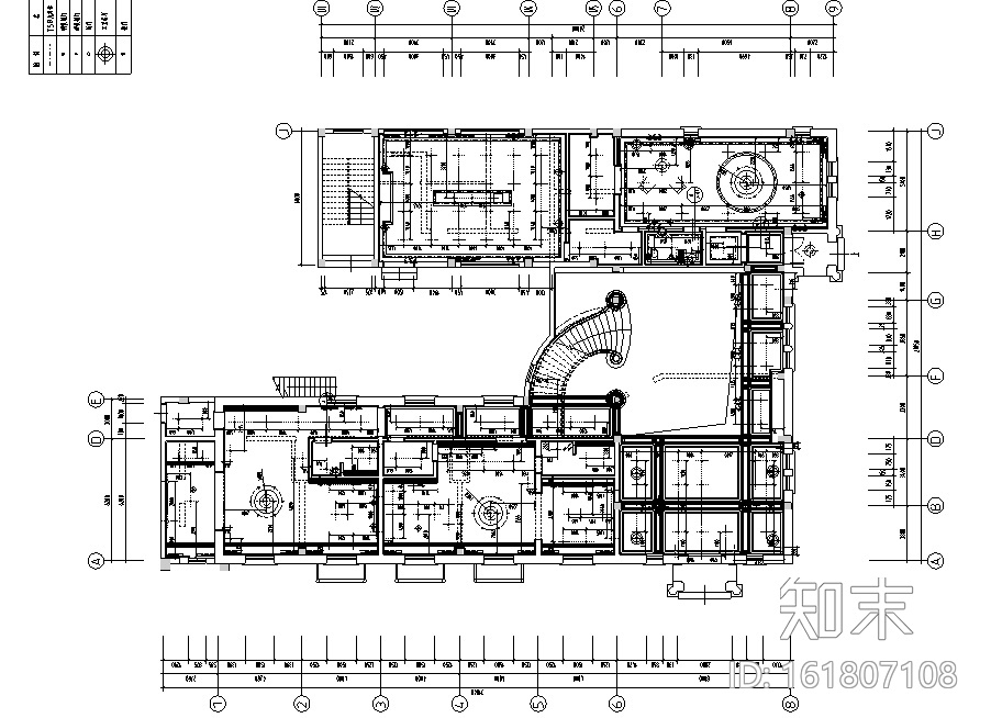 新中式禅意风格休闲会所空间设计施工图（附效果图）cad施工图下载【ID:161807108】