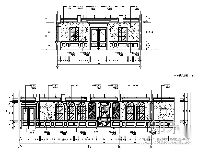 新中式禅意风格休闲会所空间设计施工图（附效果图）cad施工图下载【ID:161807108】