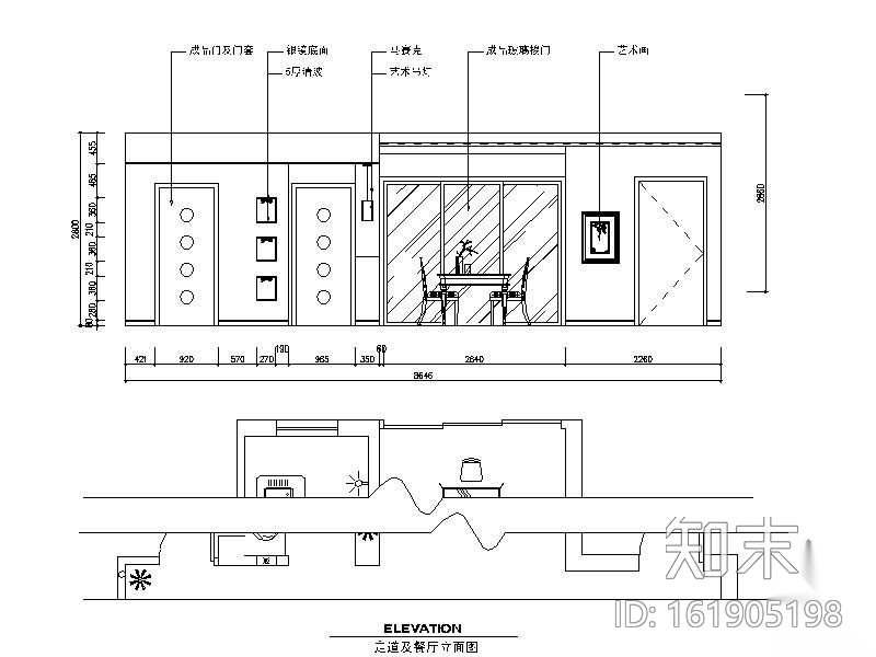 120㎡现代风格三居装修图施工图下载【ID:161905198】