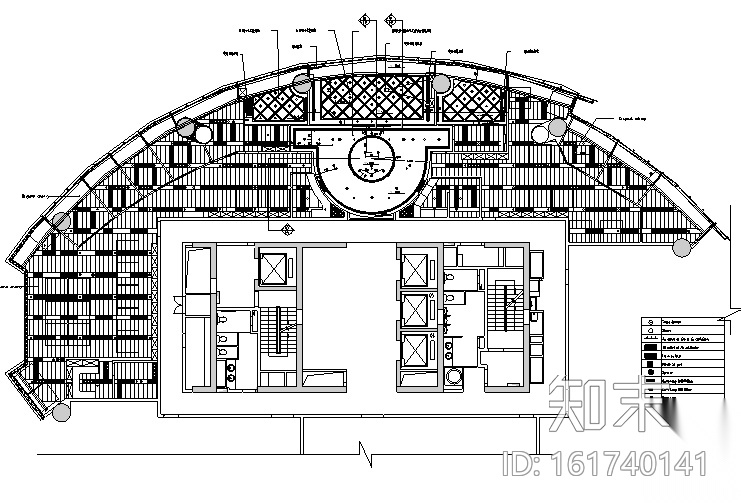 raffles办公空间设计施工图（附效果图+材料清单）cad施工图下载【ID:161740141】