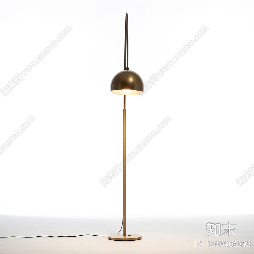弧形落地灯3D模型下载【ID:1206906393】